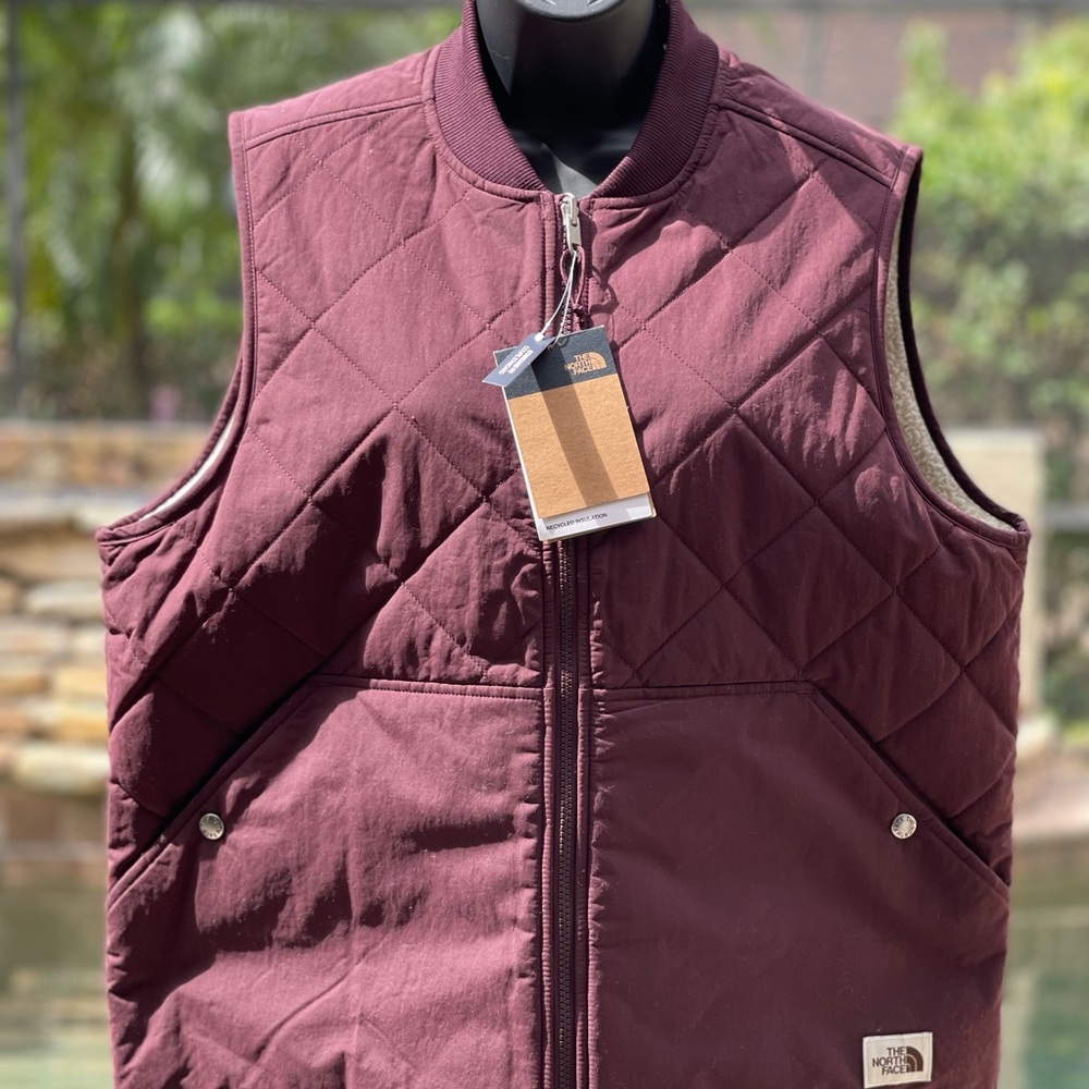 NORTH FACE WOMENS CUCHILLO‎ REVERSIBLE VEST (XL) ROOT BROWN
